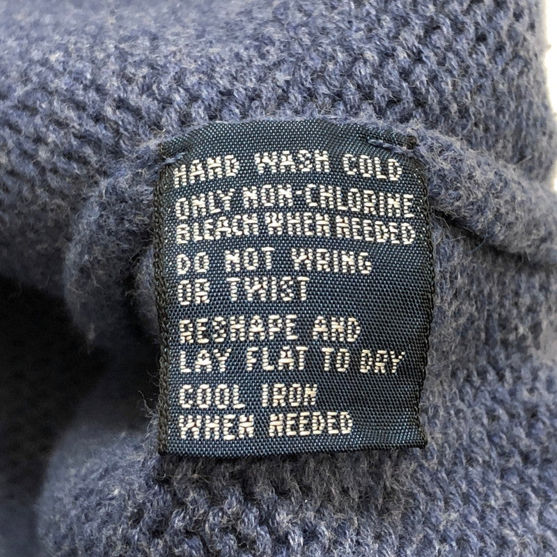 【中古品】【メンズ】 POLO RALPH LAUREN ポロ・ラルフローレン 90S COTTON KNIT ニット セーター 長袖 トップス 古着 ヴィンテージ 146-260423-rs-08-fur サイズ：M カラー：ブルー系 万代Net店