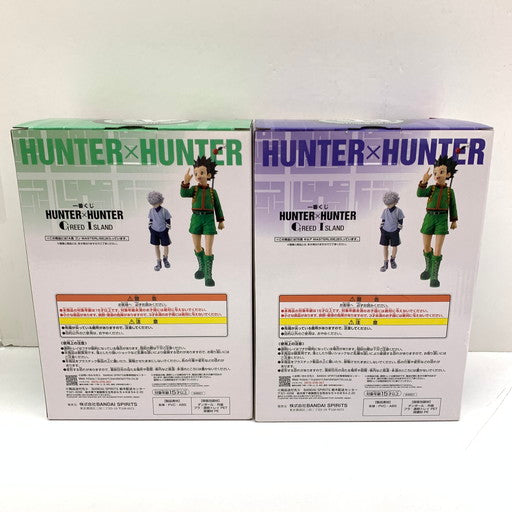 【現状渡し品】 BANDAI 一番くじ HUNTER×HUNTER GREED ISLAND A/B賞 ゴン キルア MASTERLISE 051-260625-mo-01-fur 万代Net店
