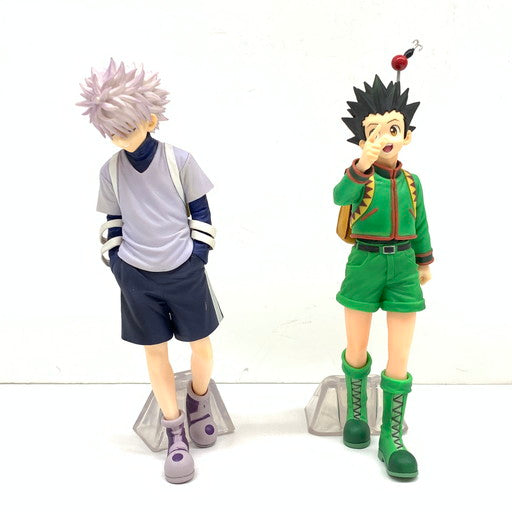 【現状渡し品】 BANDAI 一番くじ HUNTER×HUNTER GREED ISLAND A/B賞 ゴン キルア MASTERLISE 051-260625-mo-01-fur 万代Net店