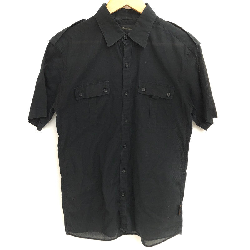 【現状渡し品】【メンズ】 Ben Sherman ベンシャーマン × LOUNGE LIZARD S/S SHIRT 半袖 シャツ トップス シースルー 透け感 140-251118-rs-08-fur サイズ：2 カラー：ブラック 万代Net店