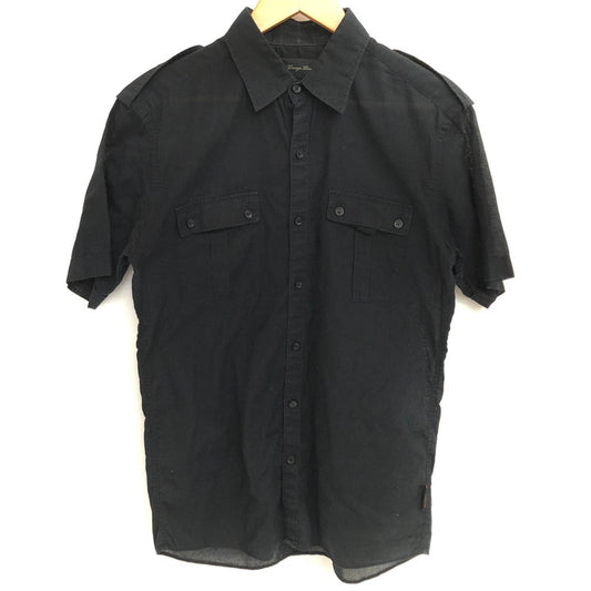 【現状渡し品】【メンズ】 Ben Sherman ベンシャーマン × LOUNGE LIZARD S/S SHIRT 半袖 シャツ トップス シースルー 透け感 140-251118-rs-08-fur サイズ：2 カラー：ブラック 万代Net店