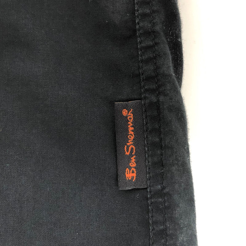 【現状渡し品】【メンズ】 Ben Sherman ベンシャーマン × LOUNGE LIZARD S/S SHIRT 半袖 シャツ トップス シースルー 透け感 140-251118-rs-08-fur サイズ：2 カラー：ブラック 万代Net店