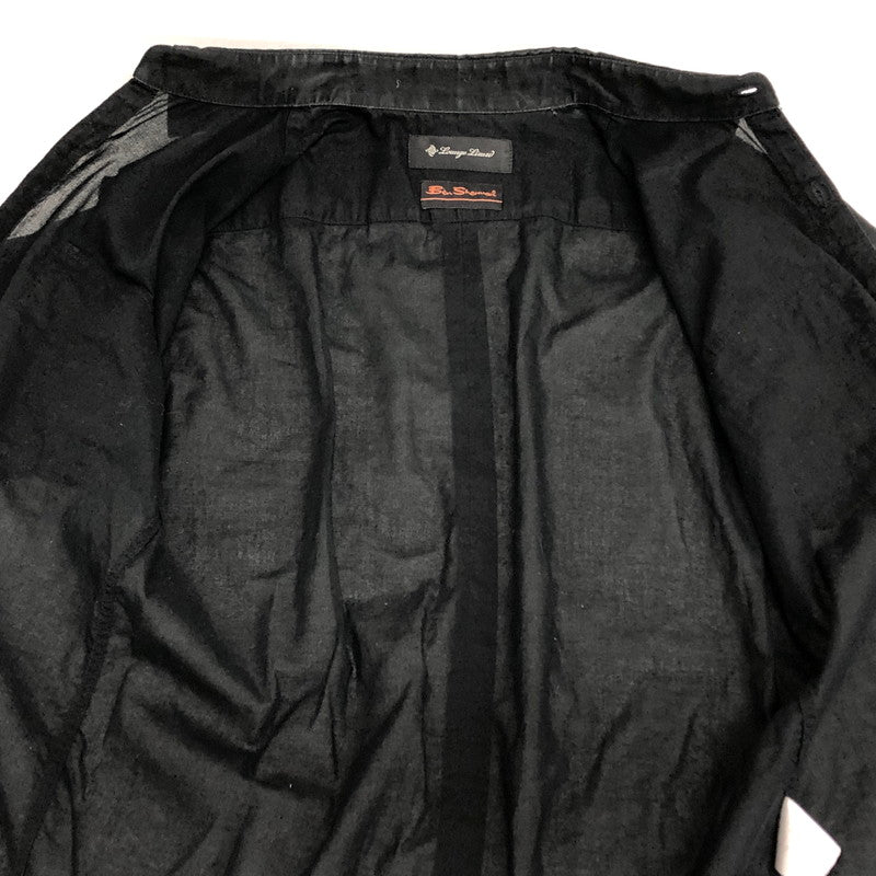 【現状渡し品】【メンズ】 Ben Sherman ベンシャーマン × LOUNGE LIZARD S/S SHIRT 半袖 シャツ トップス シースルー 透け感 140-251118-rs-08-fur サイズ：2 カラー：ブラック 万代Net店