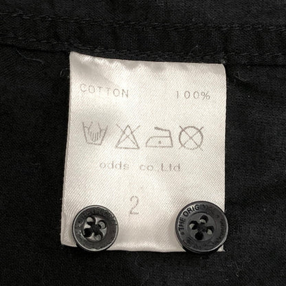 【現状渡し品】【メンズ】 Ben Sherman ベンシャーマン × LOUNGE LIZARD S/S SHIRT 半袖 シャツ トップス シースルー 透け感 140-251118-rs-08-fur サイズ：2 カラー：ブラック 万代Net店