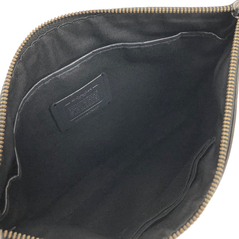 【現状渡し品】【メンズ/レディース】 COACH コーチ F28557 クラッチバッグ フラットポーチ セカンドバッグ 鞄 180-251119-rs-01-fur カラー：ブラック 万代Net店