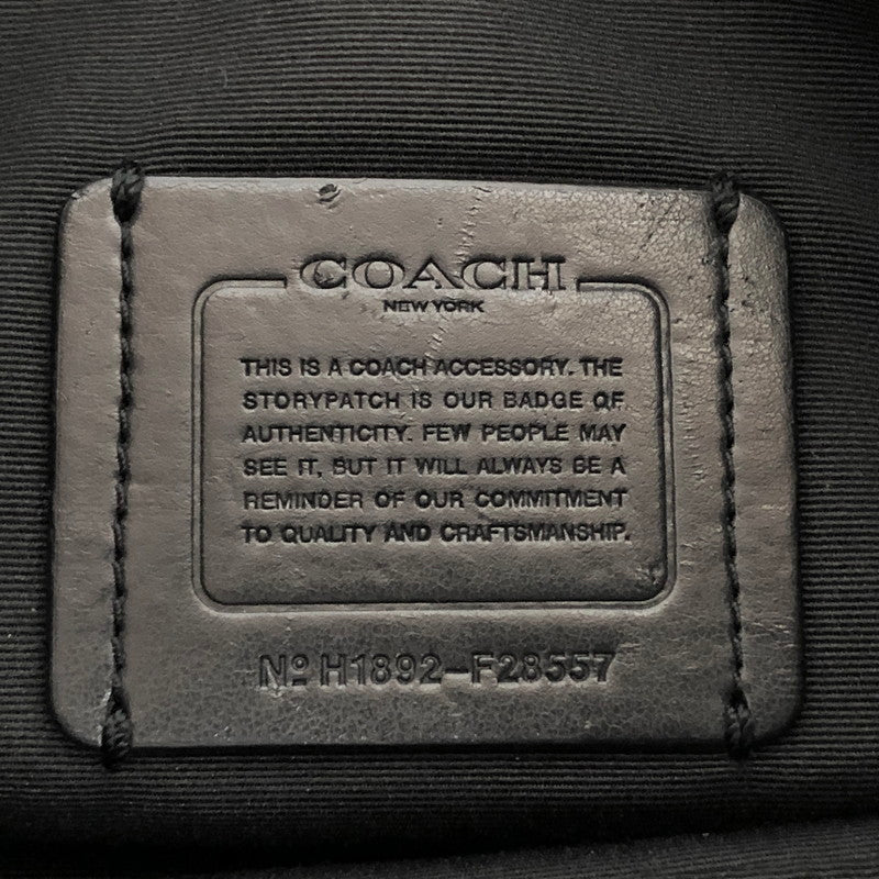 【現状渡し品】【メンズ/レディース】 COACH コーチ F28557 クラッチバッグ フラットポーチ セカンドバッグ 鞄 180-251119-rs-01-fur カラー：ブラック 万代Net店