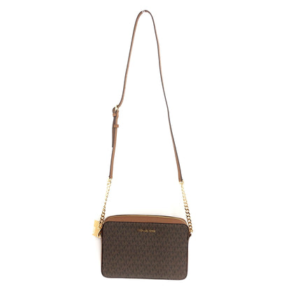 【中古美品】【レディース】 MICHAEL KORS マイケルコース JET SET ITEM LG EW CROSSBODY 35F8GTTC3B ショルダーバッグ 鞄 188-261007-rs-03-fur カラー：ブラウン 万代Net店