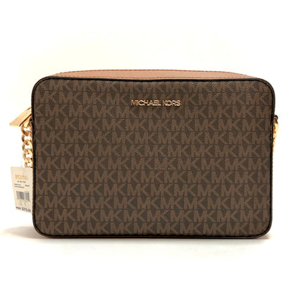【中古美品】【レディース】 MICHAEL KORS マイケルコース JET SET ITEM LG EW CROSSBODY 35F8GTTC3B ショルダーバッグ 鞄 188-261007-rs-03-fur カラー：ブラウン 万代Net店