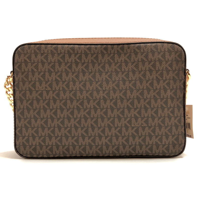 【中古美品】【レディース】 MICHAEL KORS マイケルコース JET SET ITEM LG EW CROSSBODY 35F8GTTC3B ショルダーバッグ 鞄 188-261007-rs-03-fur カラー：ブラウン 万代Net店