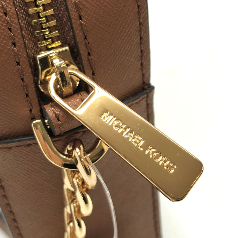【中古美品】【レディース】 MICHAEL KORS マイケルコース JET SET ITEM LG EW CROSSBODY 35F8GTTC3B ショルダーバッグ 鞄 188-261007-rs-03-fur カラー：ブラウン 万代Net店