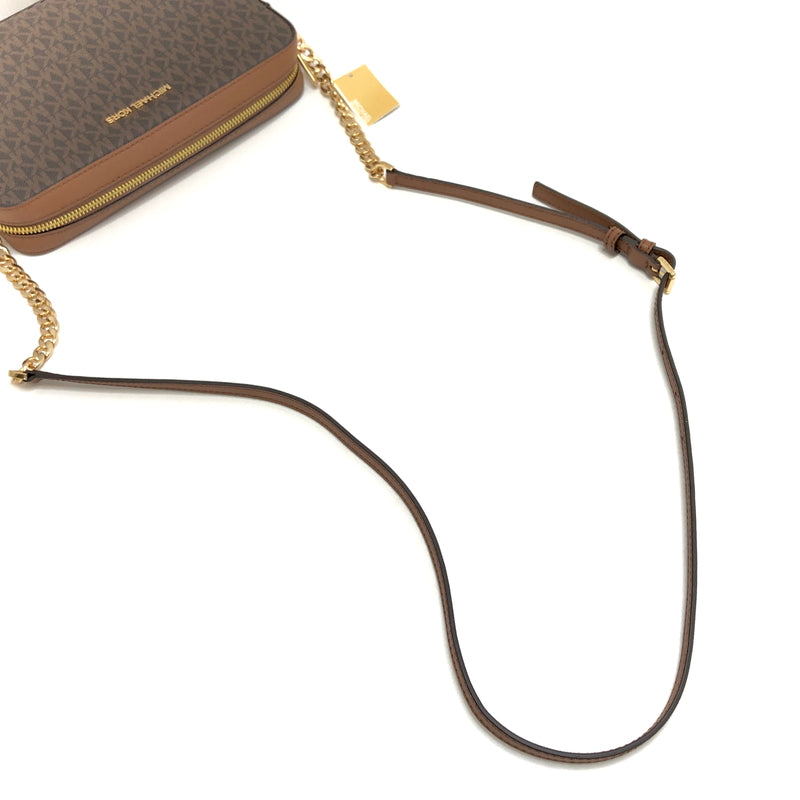 【中古美品】【レディース】 MICHAEL KORS マイケルコース JET SET ITEM LG EW CROSSBODY 35F8GTTC3B ショルダーバッグ 鞄 188-261007-rs-03-fur カラー：ブラウン 万代Net店