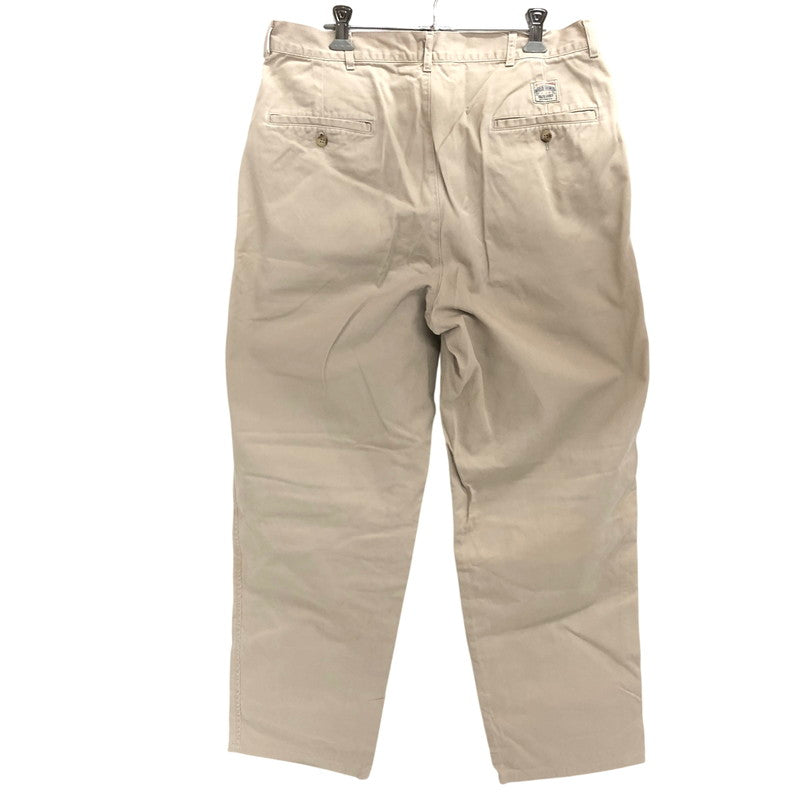 【現状渡し品】【メンズ】 POLO RALPH LAUREN ポロ・ラルフローレン 90S TWO-TUCK POLO CHINO PANTS チノパンツ ボトムス 古着 ヴィンテージ系 157-260424-rs-06-fur サイズ：34/34 カラー：ベージュ 万代Net店