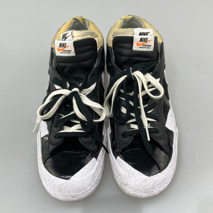 【中古品】【メンズ】 SACAI×NIKE DM6443-001 BLAZER LOW BLACK PATENT LEATHER スニーカー 本体のみ 160-260430-WA-03-iwa サイズ：30cm カラー：ブラック ホワイト 万代Net店