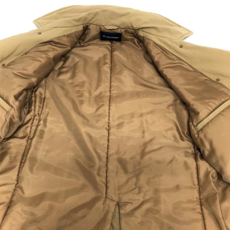 【現状渡し品】【メンズ】 DESCENDANT ディセンダント 21AW SUB NYLON COAT ナイロンコート 中綿 アウター 142-251119-rs-07-fur サイズ：3 カラー：ベージュ系 万代Net店