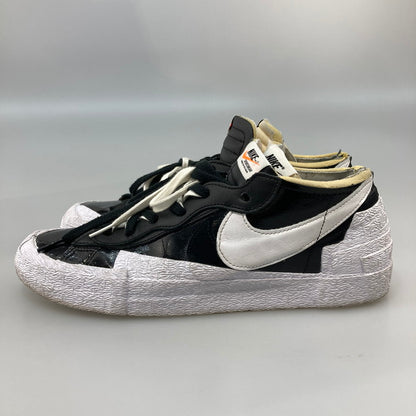 【中古品】【メンズ】 SACAI×NIKE DM6443-001 BLAZER LOW BLACK PATENT LEATHER スニーカー 本体のみ 160-260430-WA-03-iwa サイズ：30cm カラー：ブラック ホワイト 万代Net店