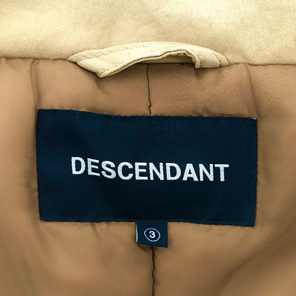 【現状渡し品】【メンズ】 DESCENDANT ディセンダント 21AW SUB NYLON COAT ナイロンコート 中綿 アウター 142-251119-rs-07-fur サイズ：3 カラー：ベージュ系 万代Net店