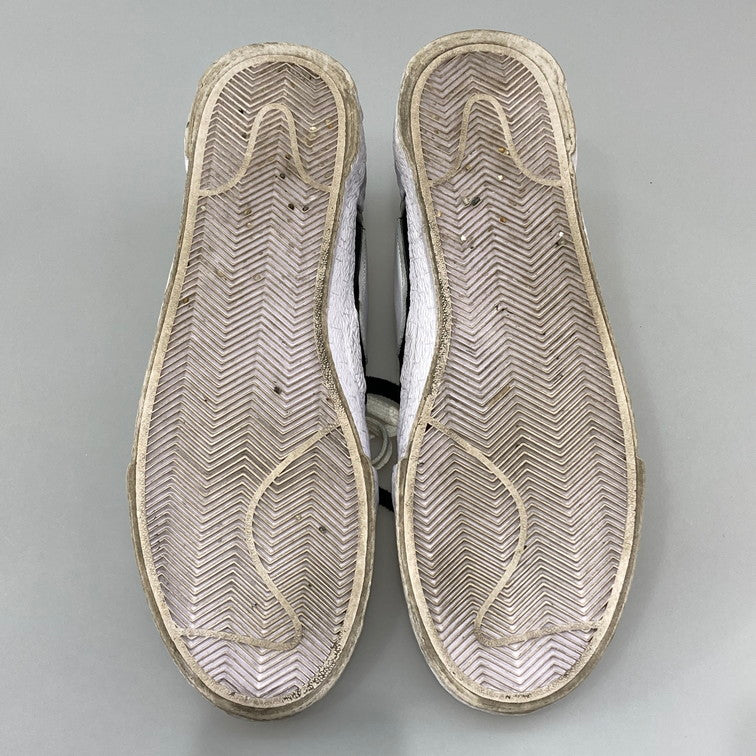 【中古品】【メンズ】 SACAI×NIKE DM6443-001 BLAZER LOW BLACK PATENT LEATHER スニーカー 本体のみ 160-260430-WA-03-iwa サイズ：30cm カラー：ブラック ホワイト 万代Net店