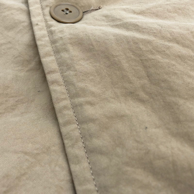 【現状渡し品】【メンズ】 DESCENDANT ディセンダント 21AW SUB NYLON COAT ナイロンコート 中綿 アウター 142-251119-rs-07-fur サイズ：3 カラー：ベージュ系 万代Net店