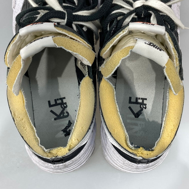 【中古品】【メンズ】 SACAI×NIKE DM6443-001 BLAZER LOW BLACK PATENT LEATHER スニーカー 本体のみ 160-260430-WA-03-iwa サイズ：30cm カラー：ブラック ホワイト 万代Net店