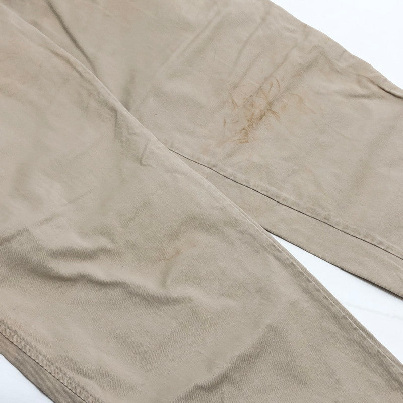 【現状渡し品】【メンズ】 POLO RALPH LAUREN ポロ・ラルフローレン 90S TWO-TUCK POLO CHINO PANTS チノパンツ ボトムス 古着 ヴィンテージ系 157-260424-rs-06-fur サイズ：34/34 カラー：ベージュ 万代Net店
