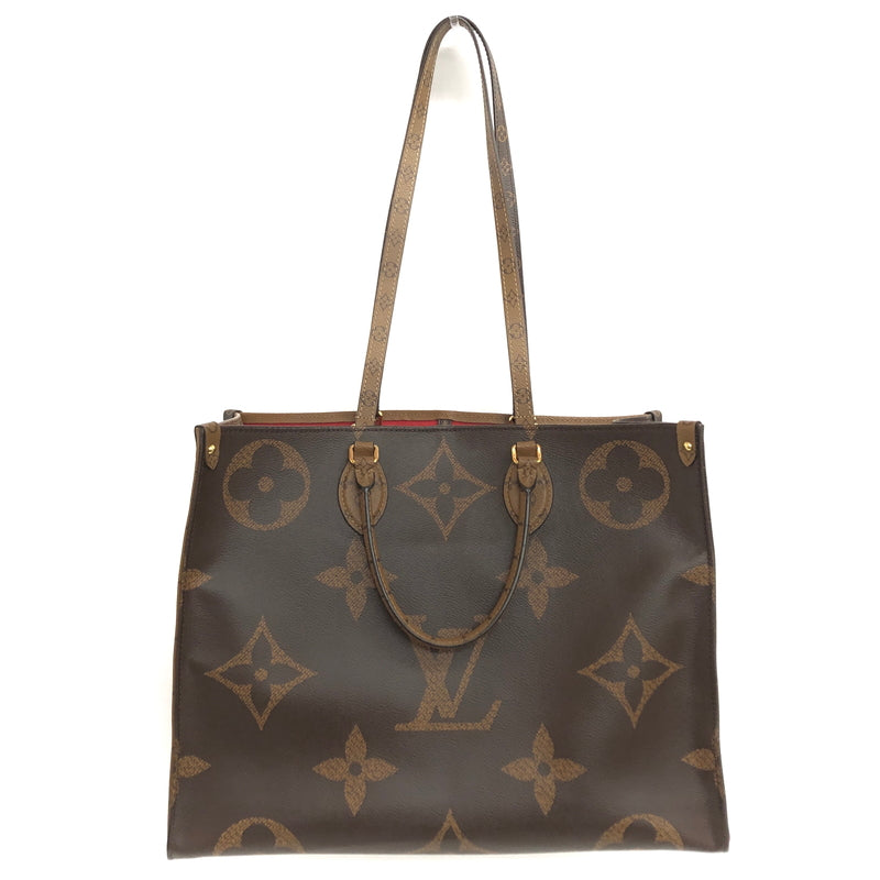 【中古品】【メンズ/レディース】 LOUIS VUITTON ルイ・ヴィトン M45320 モノグラム ジャイアント リバース オンザゴーGM トートバッグ 鞄 179-260713-rs-02-fur カラー：ブラウン/ベージュ 万代Net店