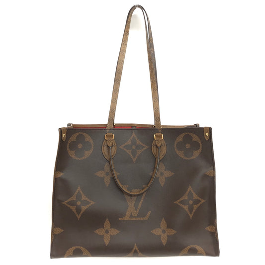 【中古品】【メンズ/レディース】 LOUIS VUITTON ルイ・ヴィトン M45320 モノグラム ジャイアント リバース オンザゴーGM トートバッグ 鞄 179-260713-rs-02-fur カラー：ブラウン/ベージュ 万代Net店
