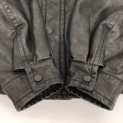 【中古品】【メンズ】 NAUTICA × FREAK'S STORE ノーティカ フリークスストア Faded Vegan Leather Blouson 243-1553 レザージャケット ブルゾン アウター 古着 147-261007-rs-05-fur サイズ：M カラー：ダークグレー系 万代Net店
