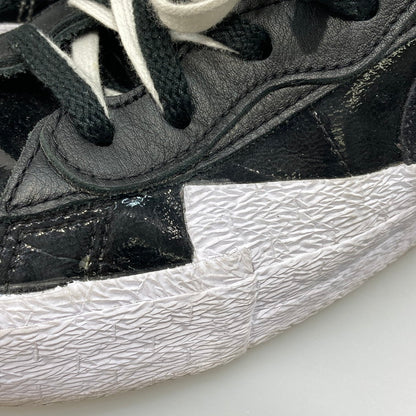 【中古品】【メンズ】 SACAI×NIKE DM6443-001 BLAZER LOW BLACK PATENT LEATHER スニーカー 本体のみ 160-260430-WA-03-iwa サイズ：30cm カラー：ブラック ホワイト 万代Net店
