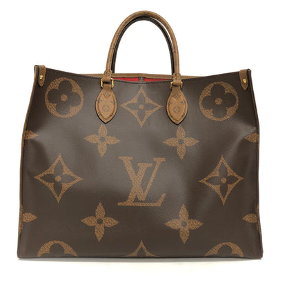 【中古品】【メンズ/レディース】 LOUIS VUITTON ルイ・ヴィトン M45320 モノグラム ジャイアント リバース オンザゴーGM トートバッグ 鞄 179-260713-rs-02-fur カラー：ブラウン/ベージュ 万代Net店