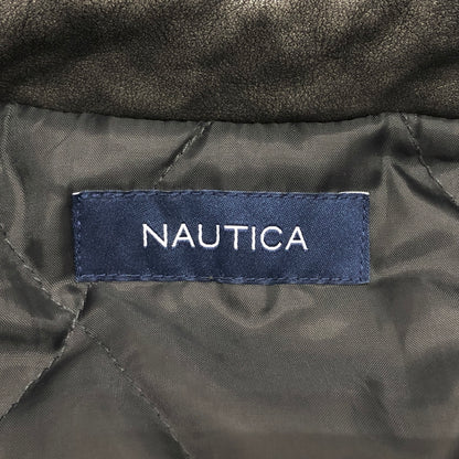 【中古品】【メンズ】 NAUTICA × FREAK'S STORE ノーティカ フリークスストア Faded Vegan Leather Blouson 243-1553 レザージャケット ブルゾン アウター 古着 147-261007-rs-05-fur サイズ：M カラー：ダークグレー系 万代Net店