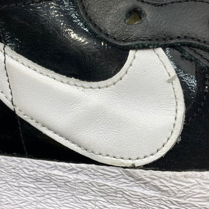 【中古品】【メンズ】 SACAI×NIKE DM6443-001 BLAZER LOW BLACK PATENT LEATHER スニーカー 本体のみ 160-260430-WA-03-iwa サイズ：30cm カラー：ブラック ホワイト 万代Net店