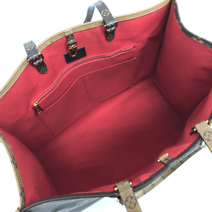 【中古品】【メンズ/レディース】 LOUIS VUITTON ルイ・ヴィトン M45320 モノグラム ジャイアント リバース オンザゴーGM トートバッグ 鞄 179-260713-rs-02-fur カラー：ブラウン/ベージュ 万代Net店