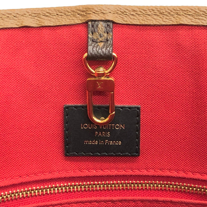 【中古品】【メンズ/レディース】 LOUIS VUITTON ルイ・ヴィトン M45320 モノグラム ジャイアント リバース オンザゴーGM トートバッグ 鞄 179-260713-rs-02-fur カラー：ブラウン/ベージュ 万代Net店