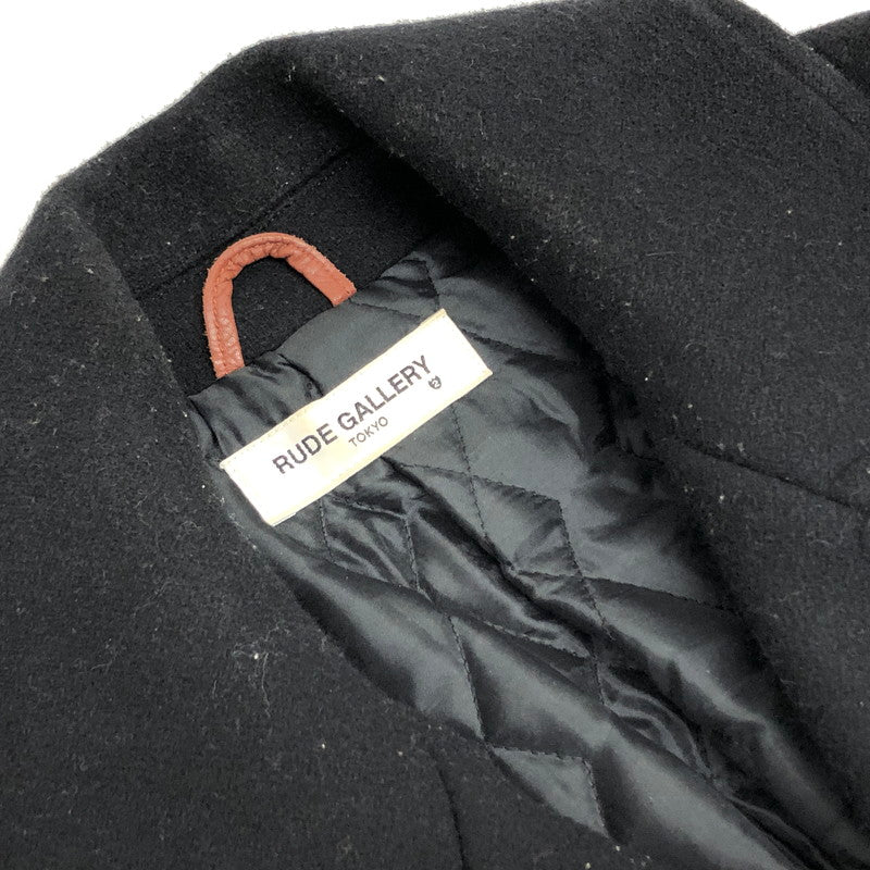 【現状渡し品】【メンズ/レディース】 RUDE GALLERY ルードギャラリー Pコート ピーコート アウター 142-251119-rs-08-fur サイズ：2 カラー：ブラック 万代Net店