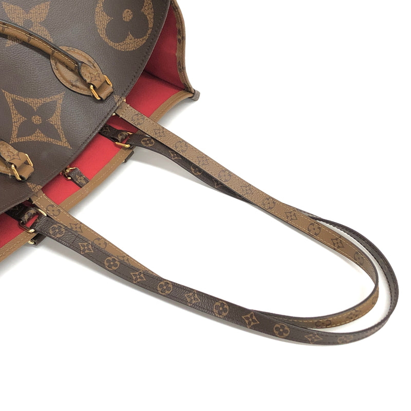 【中古品】【メンズ/レディース】 LOUIS VUITTON ルイ・ヴィトン M45320 モノグラム ジャイアント リバース オンザゴーGM トートバッグ 鞄 179-260713-rs-02-fur カラー：ブラウン/ベージュ 万代Net店