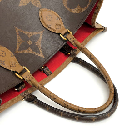 【中古品】【メンズ/レディース】 LOUIS VUITTON ルイ・ヴィトン M45320 モノグラム ジャイアント リバース オンザゴーGM トートバッグ 鞄 179-260713-rs-02-fur カラー：ブラウン/ベージュ 万代Net店