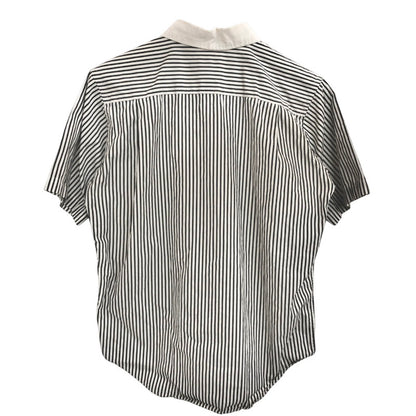 【現状渡し品】【メンズ】 BEAMS ビームス S/S SHIRT ストライプシャツ 半袖 トップス 147-251119-rs-06-fur サイズ：S カラー：ホワイト/ブラック系 万代Net店