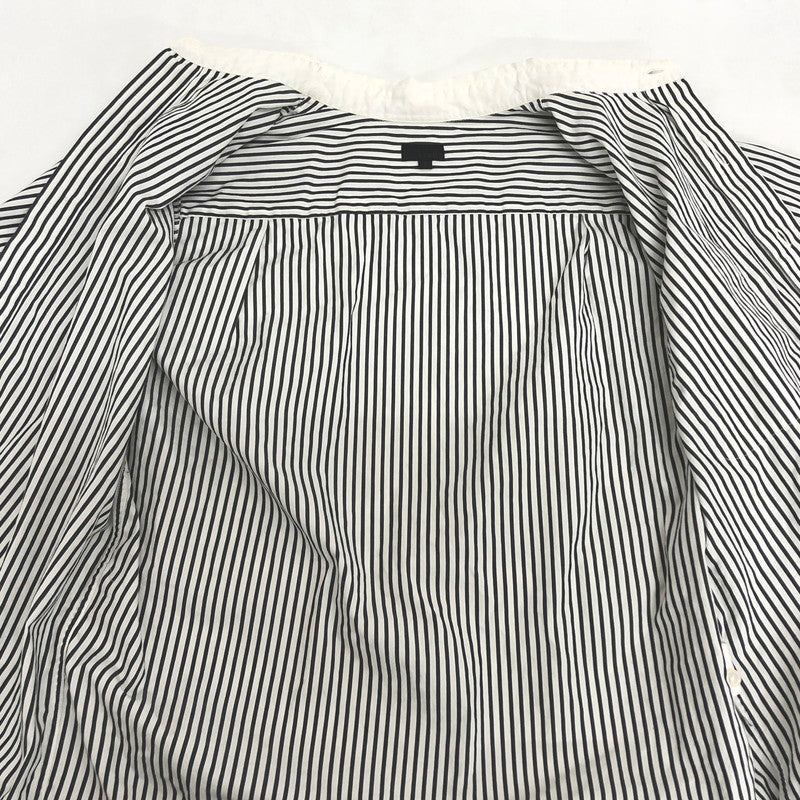 【現状渡し品】【メンズ】 BEAMS ビームス S/S SHIRT ストライプシャツ 半袖 トップス 147-251119-rs-06-fur サイズ：S カラー：ホワイト/ブラック系 万代Net店