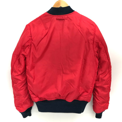 【中古品】【メンズ】 ALPHA INDUSTRIES アルファインダストリーズ MA-1 TIGHT APOLLO TA0113-067 エムエーワン タイト アポロ11号 NASA ブルゾン アウター 古着 145-261007-rs-06-fur サイズ：M カラー：ネイビー×レッド 万代Net店