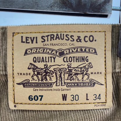 【中古品】【メンズ】 Levi's リーバイス 607 コーデュロイパンツ 158-260112-WA-07-iwa サイズ：W30 カラー：ブラウン 万代Net店