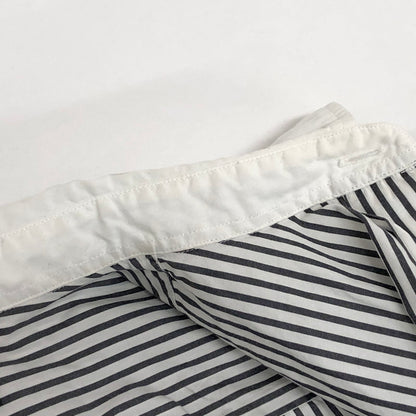 【現状渡し品】【メンズ】 BEAMS ビームス S/S SHIRT ストライプシャツ 半袖 トップス 147-251119-rs-06-fur サイズ：S カラー：ホワイト/ブラック系 万代Net店