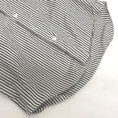 【現状渡し品】【メンズ】 BEAMS ビームス S/S SHIRT ストライプシャツ 半袖 トップス 147-251119-rs-06-fur サイズ：S カラー：ホワイト/ブラック系 万代Net店