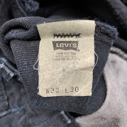 【現状渡し品】【メンズ】 LEVI'S SILVER TAB リーバイス シルバータブ 43565-1760 刻印501 USA製 1995年製 90S LOOSE DENIM PANTS ルーズ デニム パンツ ボトムス ズボン 157-260109-cs-16-izu サイズ：33×30 カラー：ネイビー系 万代Net店