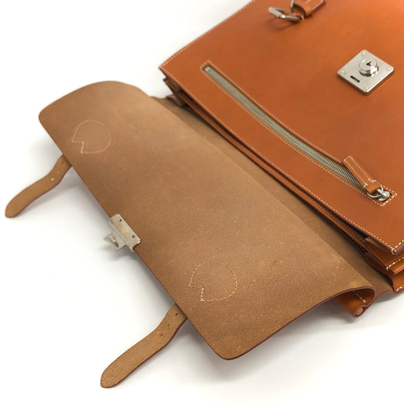 【中古品】【メンズ/レディース】 L&C BOLDRINI L&C ボルドリーニ LEATHER BUSINESS BAG レザー ビジネスバッグ 鞄 188-260713-rs-04-fur カラー：ブラウン 万代Net店