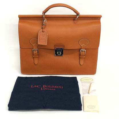 【中古品】【メンズ/レディース】 L&C BOLDRINI L&C ボルドリーニ LEATHER BUSINESS BAG レザー ビジネスバッグ 鞄 188-260713-rs-04-fur カラー：ブラウン 万代Net店