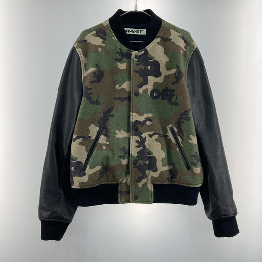 【中古品】【メンズ】 OFF-WHITE オフホワイト 16AW STADIUM JACKET CAMOUFLAGE 147-260502-WA-01-iwa サイズ：S 万代Net店