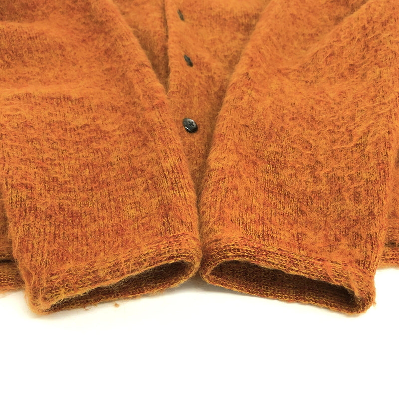 【中古品】【メンズ】 SUPREME シュプリーム 15AW HEATHER MOHAIR CARDIGAN カーディガン ニット 長袖 トップス 古着 149-261008-rs-01-fur サイズ：L カラー：オレンジ系 万代Net店