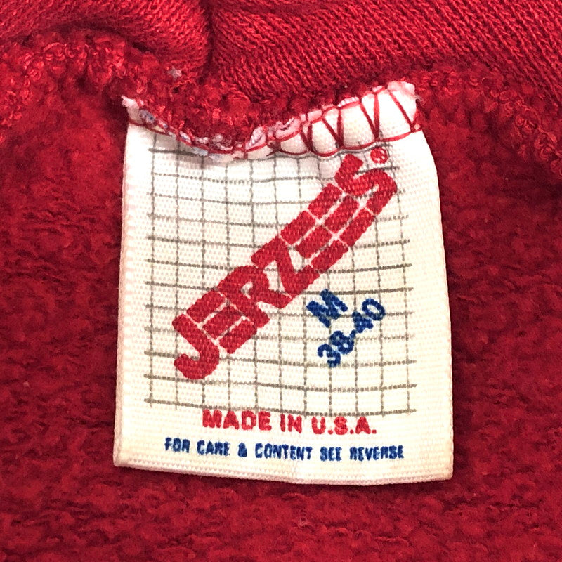 【中古品】【メンズ】 JERZEES ジャージーズ 80'S LOVE A NURSE PRN HOODIE パーカー フーディ 長袖 トップス 古着 ヴィンテージ 146-260424-rs-07-fur サイズ：M カラー：レッド 万代Net店