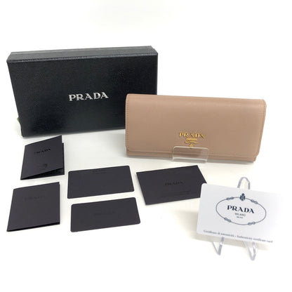 【中古品】【レディース】 PRADA プラダ SAFFIANO METAL 1MH132 ロングウォレット 長財布 181-260713-rs-05-fur カラー：CIPRIA 万代Net店