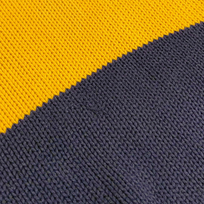 【現状渡し品】【メンズ】 POLO RALPH LAUREN ポロ・ラルフローレン POLO SPORT PONY LOGO KNIT 古着 ニット セーター 長袖 トップス ヴィンテージ 146-260424-rs-08-fur サイズ：L カラー：ネイビー/イエロー 万代Net店